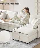 Victoria Oversized Soft Sectional Sofa with Storage