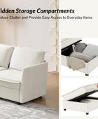  Oversized Soft Sectional Couch with Storage