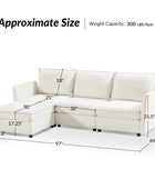 Victoria Oversized Soft Sectional Sofa with Storage