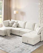 Victoria Oversized Soft Sectional Sofa with Storage