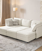 Victoria Oversized Soft Sectional Sofa with Storage