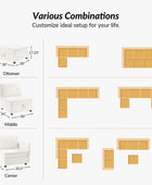  Oversized Soft Sectional Couch with Storage