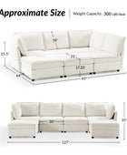 Victoria Oversized Soft Sectional Sofa with Storage