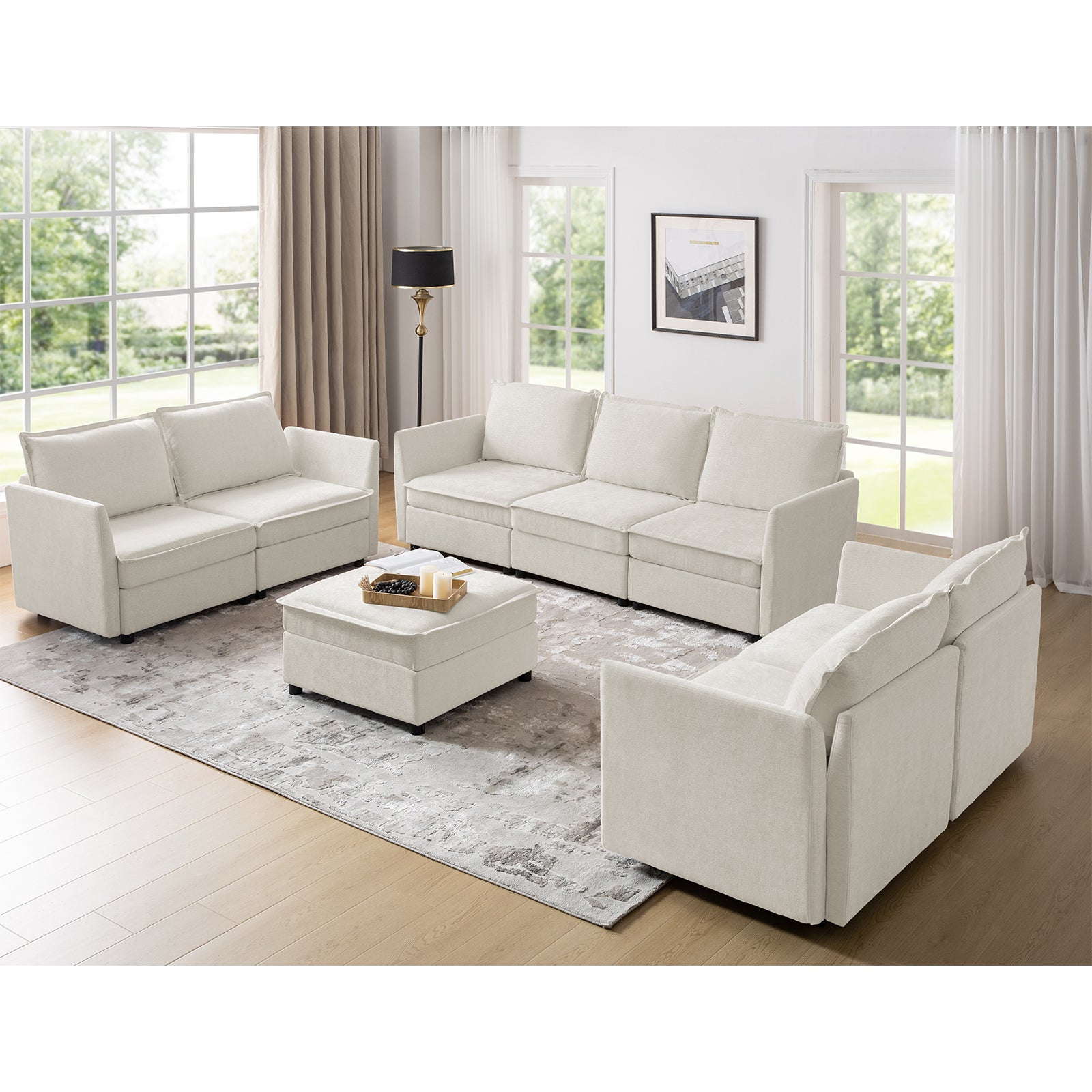 Victoria Oversized Soft Sectional Sofa with Storage