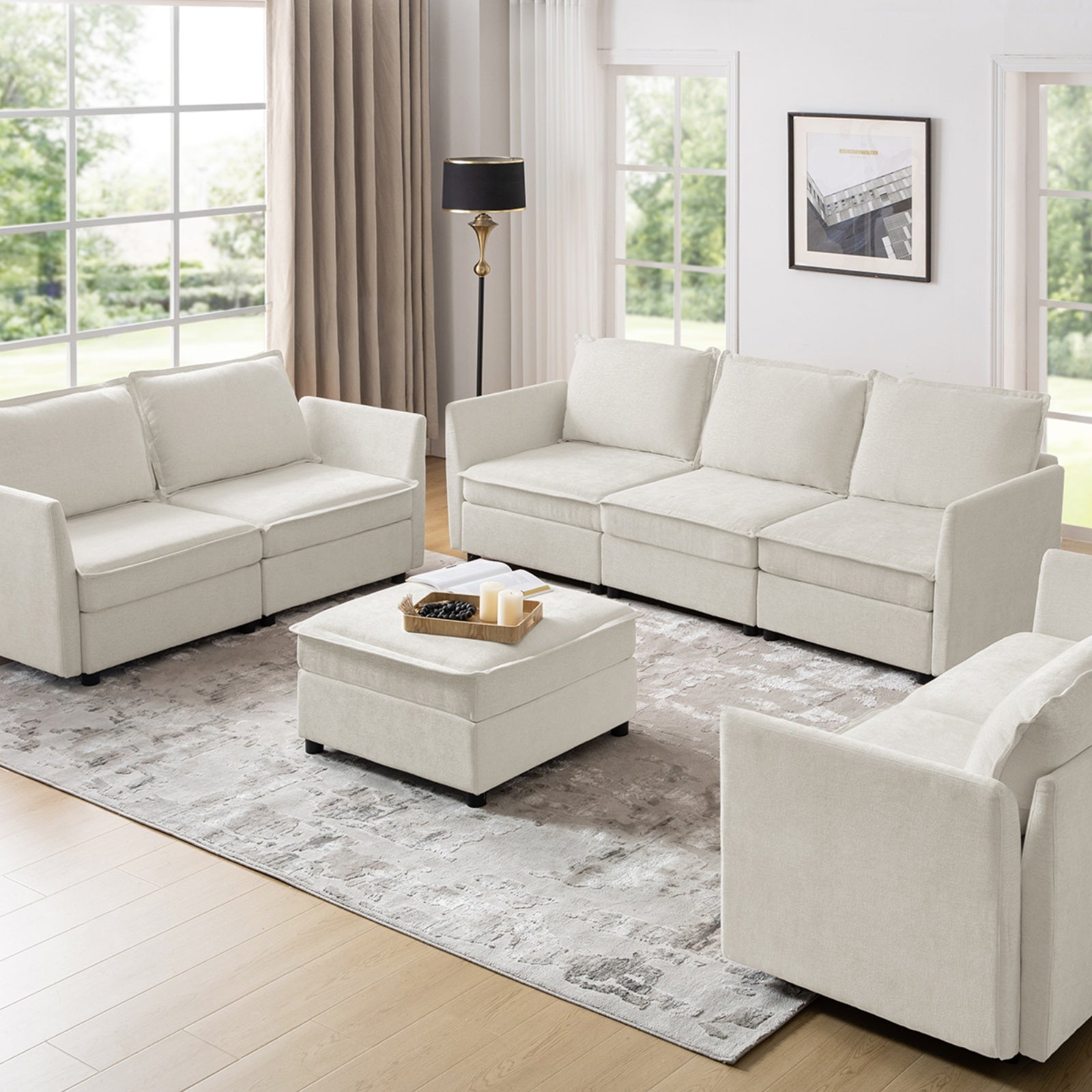 Victoria Oversized Soft Sectional Sofa with Storage