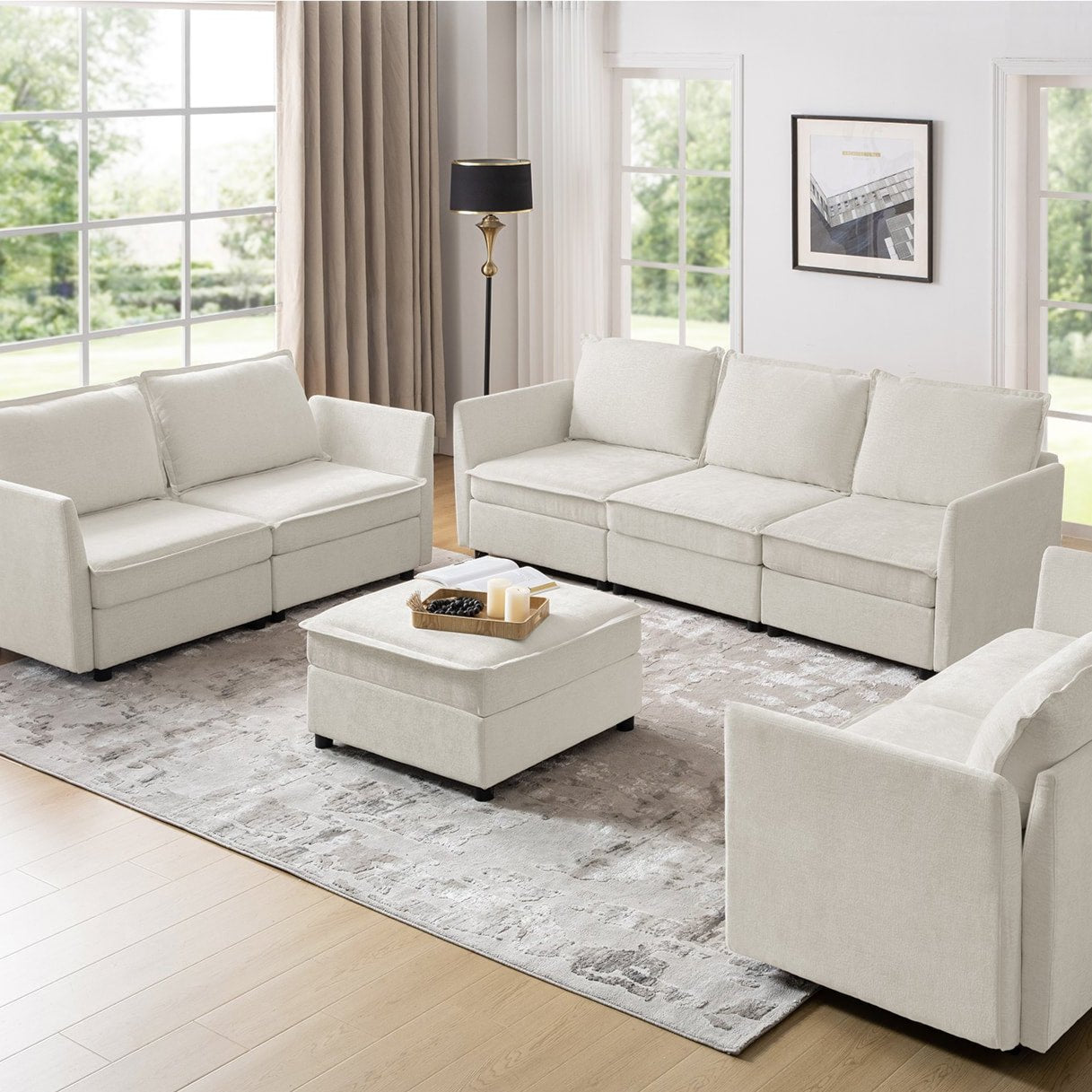 Victoria Oversized Soft Sectional Sofa with Storage