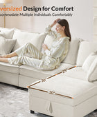 Victoria Oversized Soft Sectional Sofa with Storage