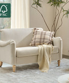 4-Piece Striped Farmhouse Living Room Set (Sofa, Loveseat, Recliner & Lift-Top Coffee Table