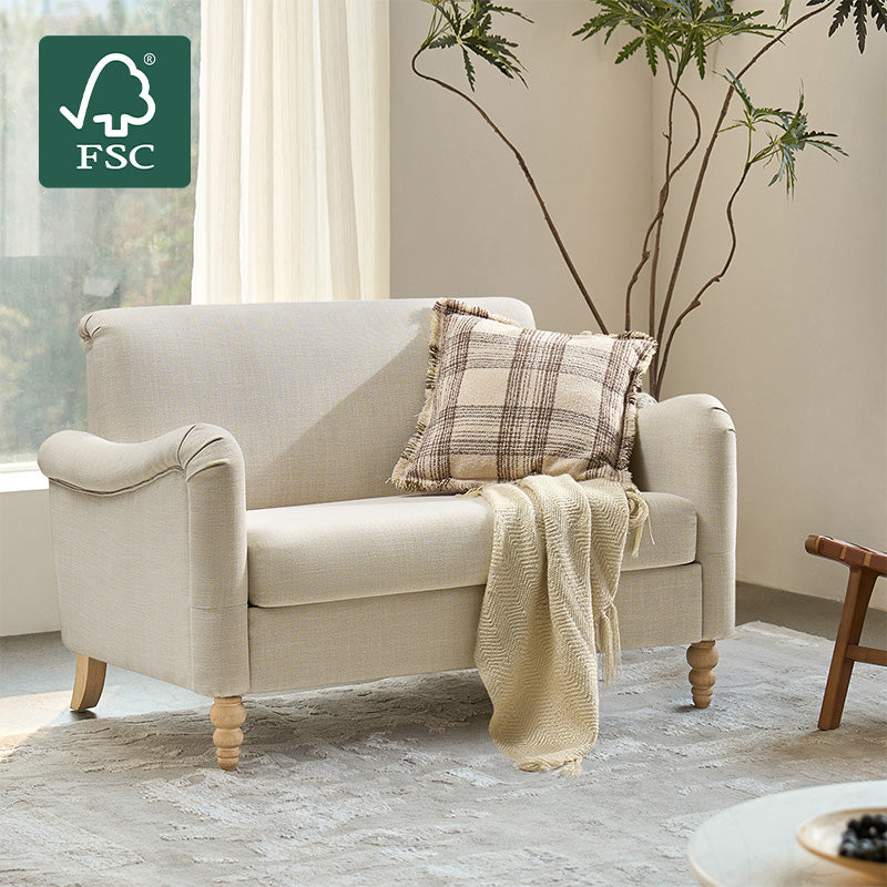 4-Piece Striped Farmhouse Living Room Set (Sofa, Loveseat, Recliner & Lift-Top Coffee Table