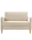 4-Piece Striped Farmhouse Living Room Set (Sofa, Loveseat, Recliner & Lift-Top Coffee Table