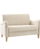 4-Piece Striped Farmhouse Living Room Set (Sofa, Loveseat, Recliner & Lift-Top Coffee Table