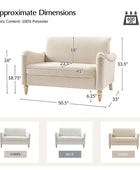 4-Piece Striped Farmhouse Living Room Set (Sofa, Loveseat, Recliner & Lift-Top Coffee Table