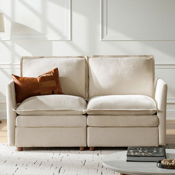 Victoria Oversized Modular Sectional Sofa with Hidden Storage and Removable Slipcovers