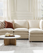 Victoria Oversized Modular Sectional Sofa with Hidden Storage and Removable Slipcovers