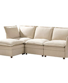 Victoria Oversized Modular Sectional Sofa with Hidden Storage and Removable Slipcovers