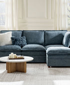 Victoria Oversized Modular Sectional Sofa with Hidden Storage and Removable Slipcovers