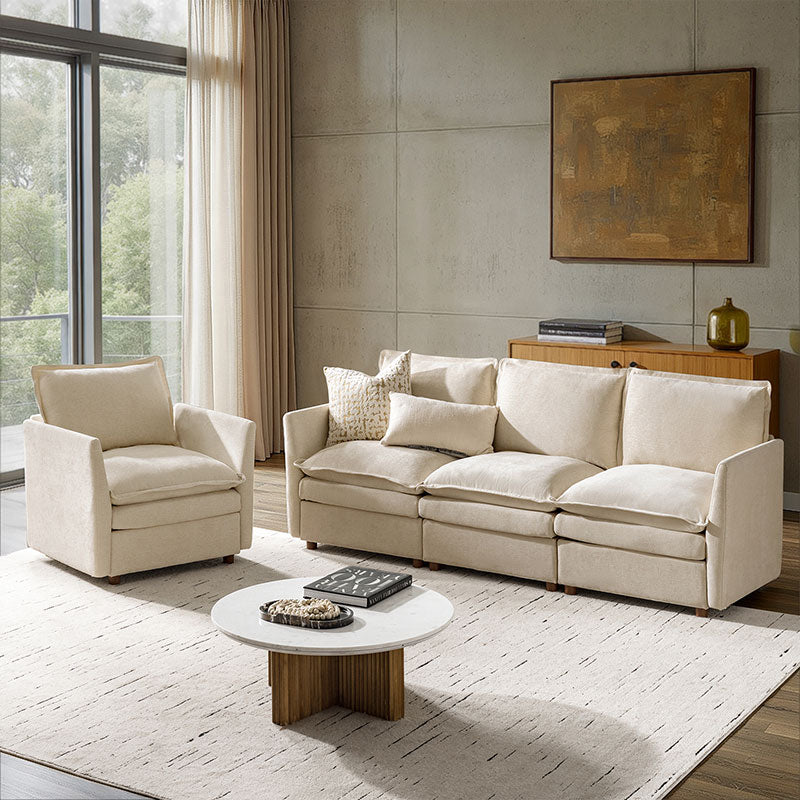 Victoria Oversized Modular Sectional Sofa with Hidden Storage and Removable Slipcovers