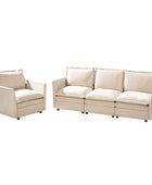 Victoria Oversized Modular Sectional Sofa with Hidden Storage and Removable Slipcovers