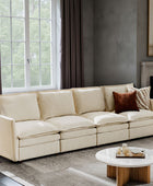 Victoria Oversized Modular Sectional Sofa with Hidden Storage and Removable Slipcovers