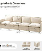 Victoria Oversized Modular Sectional Sofa with Hidden Storage and Removable Slipcovers