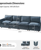 Victoria Oversized Modular Sectional Sofa with Hidden Storage and Removable Slipcovers