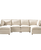 Victoria Oversized Modular Sectional Sofa with Hidden Storage and Removable Slipcovers