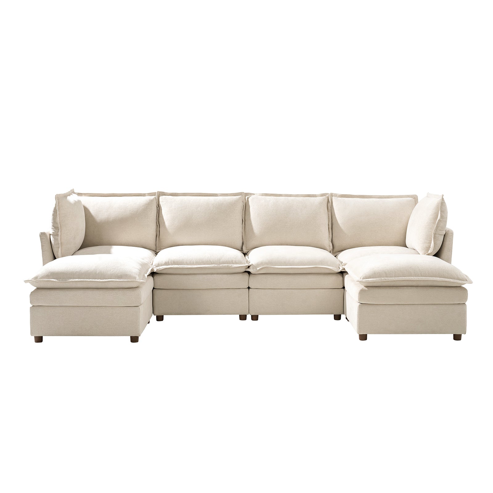 Victoria Oversized Modular Sectional Sofa with Hidden Storage and Removable Slipcovers