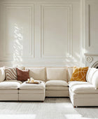 Victoria Oversized Modular Sectional Sofa with Hidden Storage and Removable Slipcovers