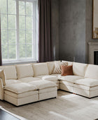 Victoria Oversized Modular Sectional Sofa with Hidden Storage and Removable Slipcovers