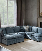 Victoria Oversized Modular Sectional Sofa with Hidden Storage and Removable Slipcovers