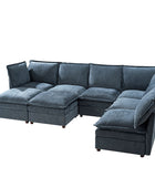Victoria Oversized Modular Sectional Sofa with Hidden Storage and Removable Slipcovers