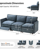Victoria Oversized Modular Power Reclining Sectional Sofa with Hidden Storage