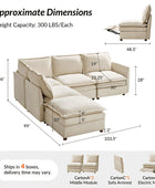 Victoria Oversized Modular Power Reclining Sectional Sofa with Hidden Storage