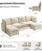 Victoria Oversized Modular Power Reclining Sectional Sofa with Hidden Storage