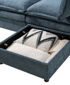 Victoria Oversized Modular Power Reclining Sectional Sofa with Hidden Storage