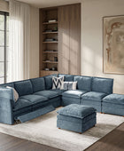 Victoria Oversized Modular Power Reclining Sectional Sofa with Hidden Storage