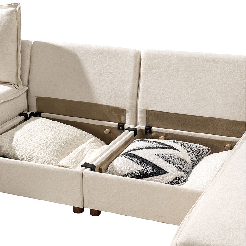 Diego Modern Modular 6-Seat Sectional Sofa with Chaise Lounge