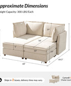 Diego Modern Modular 6-Seat Sectional Sofa with Chaise Lounge