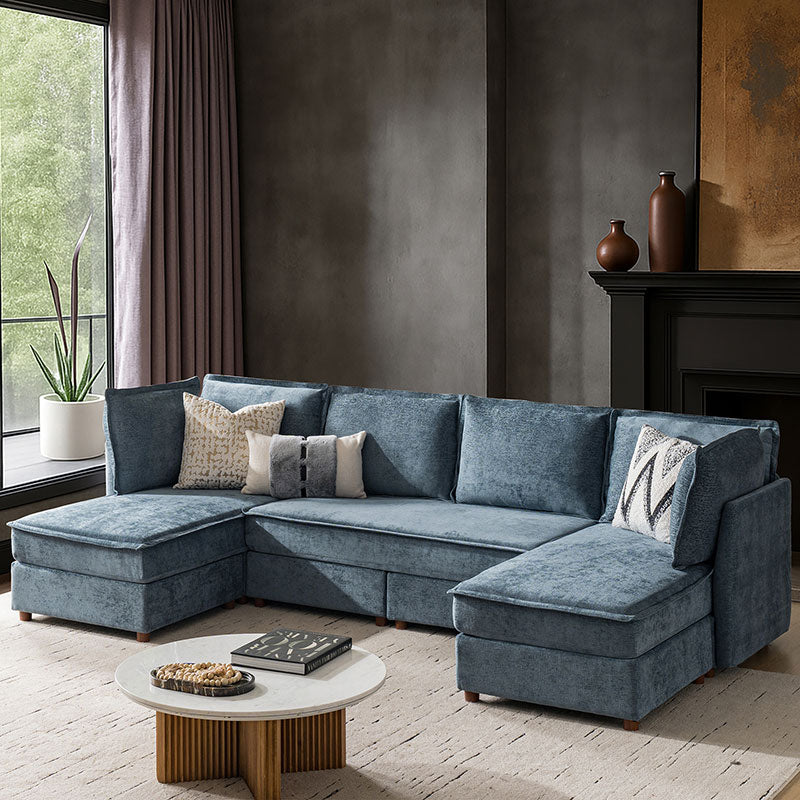 Diego Modern Modular 6-Seat Sectional Sofa with Chaise Lounge