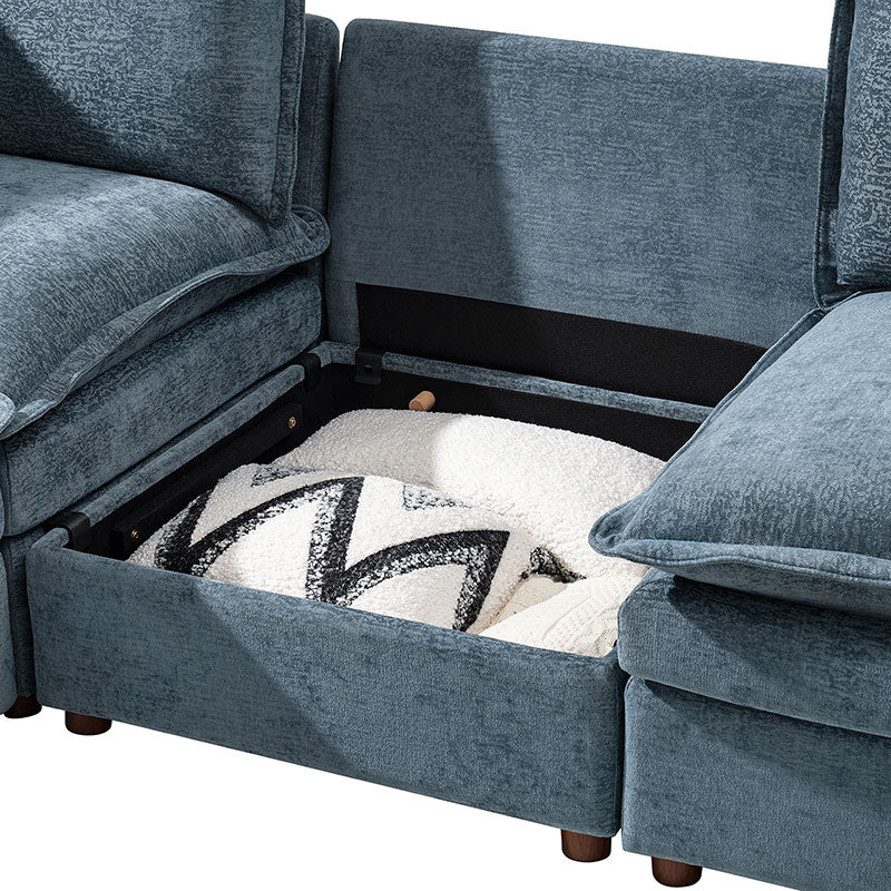 Diego Modern Modular 6-Seat Sectional Sofa with Chaise Lounge