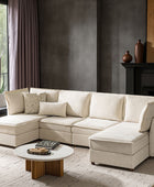 Diego Modern Modular 6-Seat Sectional Sofa with Chaise Lounge