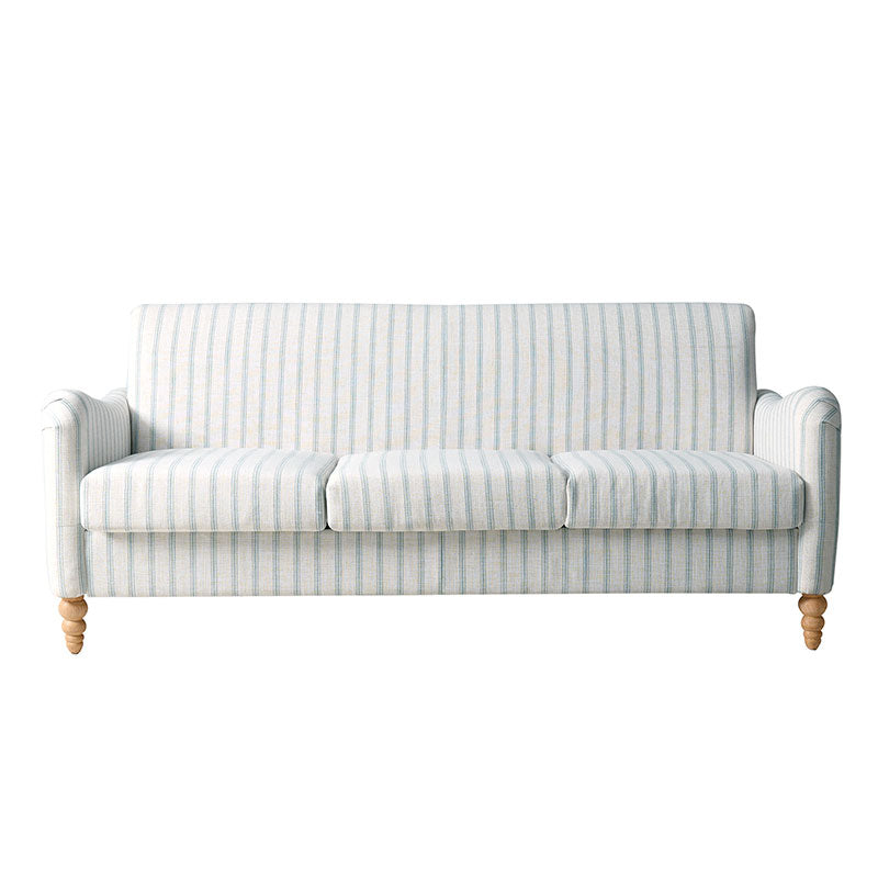 4-Piece Striped Farmhouse Living Room Set (Sofa, Loveseat, Recliner & Lift-Top Coffee Table