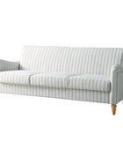 4-Piece Striped Farmhouse Living Room Set (Sofa, Loveseat, Recliner & Lift-Top Coffee Table