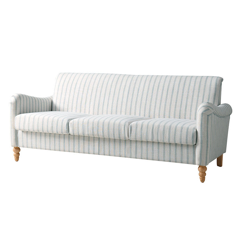 4-Piece Striped Farmhouse Living Room Set (Sofa, Loveseat, Recliner & Lift-Top Coffee Table