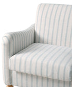 4-Piece Striped Farmhouse Living Room Set (Sofa, Loveseat, Recliner & Lift-Top Coffee Table