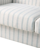 4-Piece Striped Farmhouse Living Room Set (Sofa, Loveseat, Recliner & Lift-Top Coffee Table