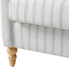 4-Piece Striped Farmhouse Living Room Set (Sofa, Loveseat, Recliner & Lift-Top Coffee Table