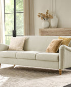 4-Piece Striped Farmhouse Living Room Set (Sofa, Loveseat, Recliner & Lift-Top Coffee Table