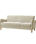 4-Piece Striped Farmhouse Living Room Set (Sofa, Loveseat, Recliner & Lift-Top Coffee Table