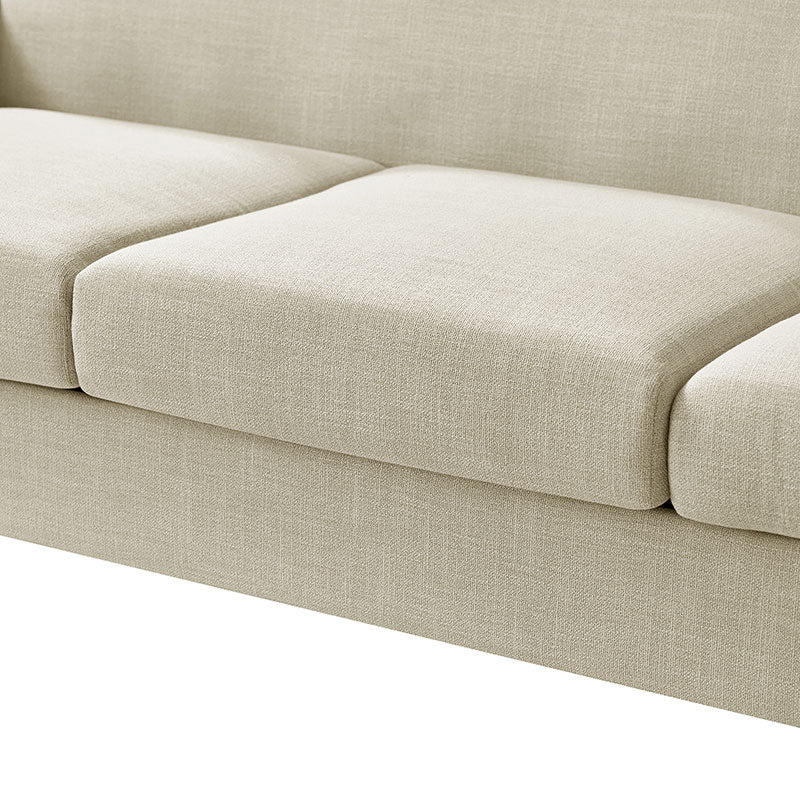 4-Piece Striped Farmhouse Living Room Set (Sofa, Loveseat, Recliner & Lift-Top Coffee Table